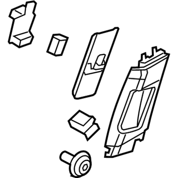 GM 95910147 Upper Center Pillar Trim