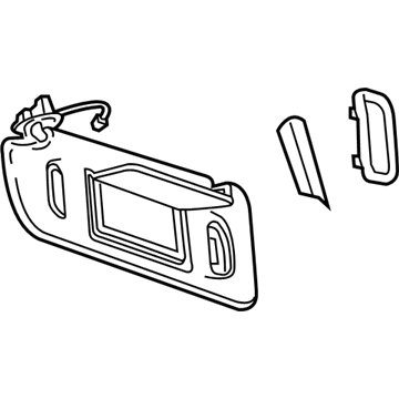 GM 23393314 Sunvisor
