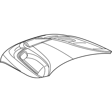 Mopar 68309501AH HOOD