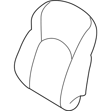 Nissan 87670-3PT5A Trim & Pad Assembly-Front Seat Back
