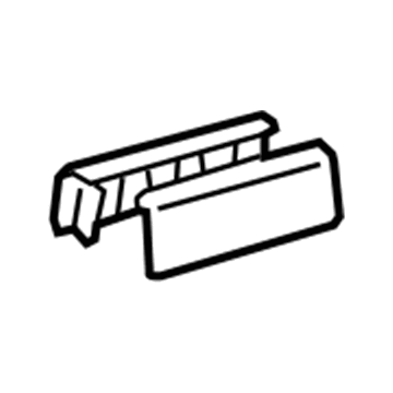 Honda 81107-TVA-A11ZA Cover, R. FR. Seat Foot (Outer) *NH900L* (RR) (DEEP BLACK)