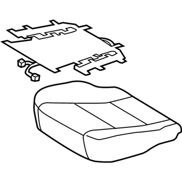 Toyota 71071-06C40-A1 Cushion Cover