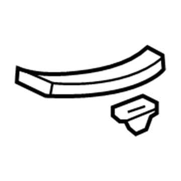 Honda 84212-SWA-A01ZA Garnish Assy., R. RR. Side (Outer) *NH598L* (ATLAS GRAY)