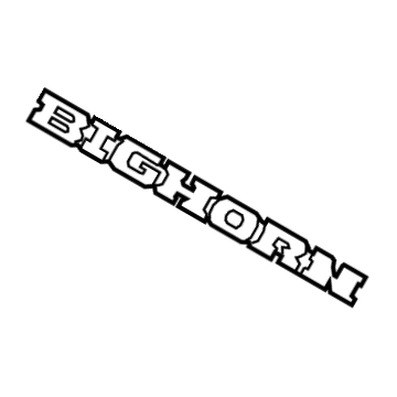 Mopar 68276321AC NAMEPLATE-TAILGATE