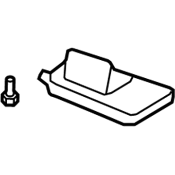 Honda 83230-SWA-A91ZA Sunvisor Assembly, Passenger Side (Pale Quartz)