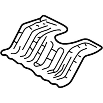 Lexus 58361-60061 Reinforcement, Rear Floor Panel, NO.1 RH