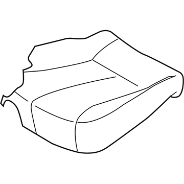 Kia 891604D113AGW Rear Cushion Trim Assembly, Left