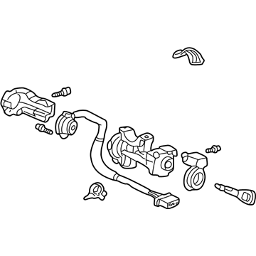 Acura 06350-S0K-A03 Cylinder Set, Key (Service)
