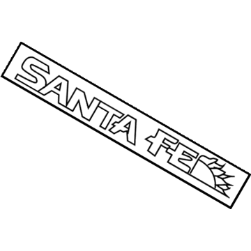 Hyundai 86310-26900 Santafe Emblem