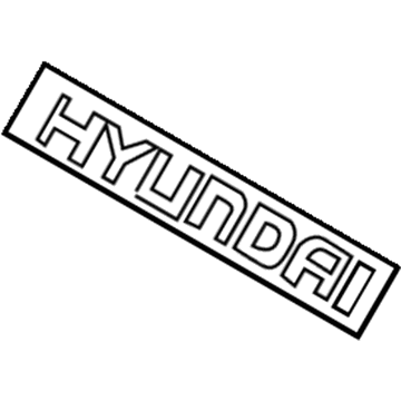 Hyundai 86333-26900 Emblem