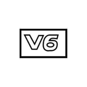 Hyundai 86332-26900 V6 Emblem
