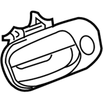 Mopar 1MZ84VCAAM Handle-Front Door Exterior