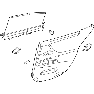 Lexus 67630-33G00-Q3 Panel Assembly, RR Door