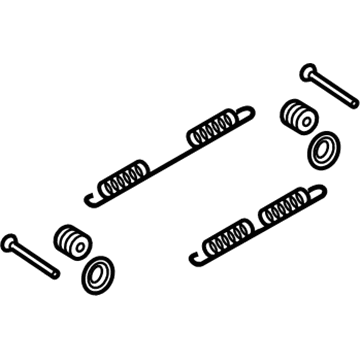 Nissan D4090-1PA1B Spring Kit Return, Rear Brake S