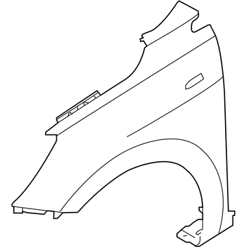Kia 66311H9000 Panel-Fender, LH
