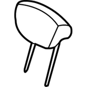 Kia 897004D550AGU Headrest Assembly-Rear Seat