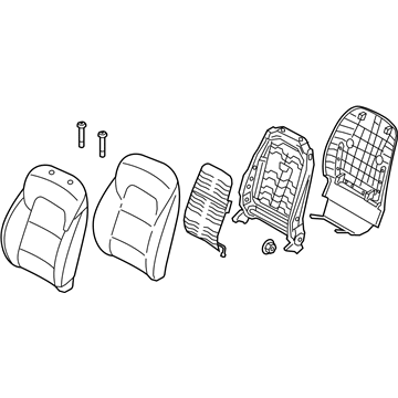 Kia 88400D9570BGK Back Assembly-Front Seat, RH