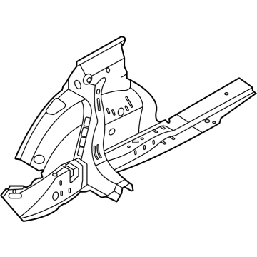 BMW 41-00-9-626-551 REAR LEFT WHEELHOUSE, INNER