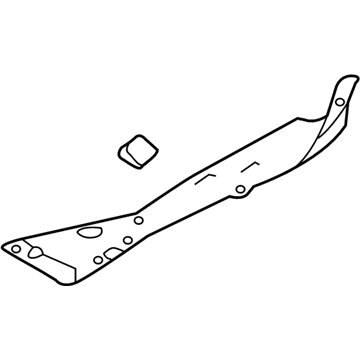 Acura 74206-TZ3-A00 Garnish Right, Front Fender