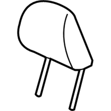 Acura 81140-TL0-G22ZD Headrest Assembly, Front (Type Z) (Leather)