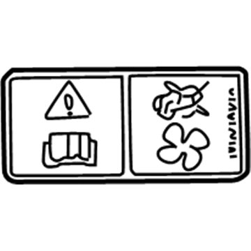 Ford XW4Z-8653-BA Fan Label