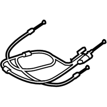 Lexus 72704-0E030 Cable, Rear NO.2 Seat Reclining Control