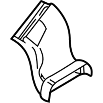 BMW 64-11-8-377-405 Left Floor Heater Duct