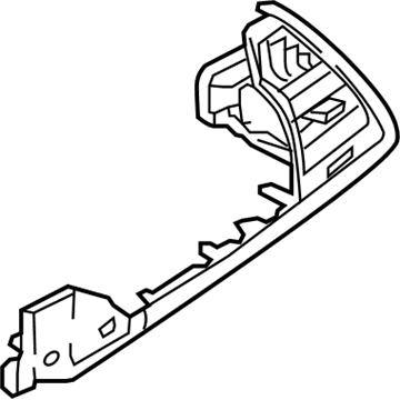 BMW 64-22-9-871-604 FRESH AIR GRILLE AT PASSENGE