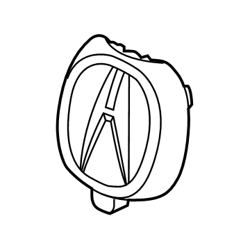 Acura 71170-TJB-A20 EMBLEM, FR. GRILLE