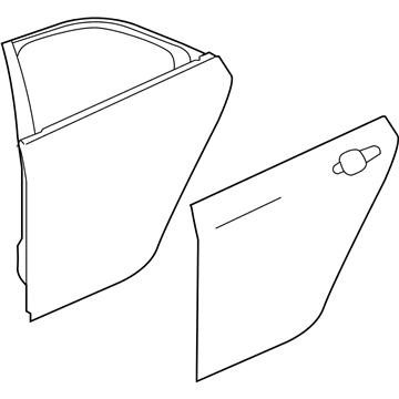 GM 84209234 Door Asm-Rear Side