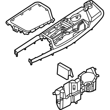 Kia 84650CV010CVH COVER ASSY-CONSOLE U