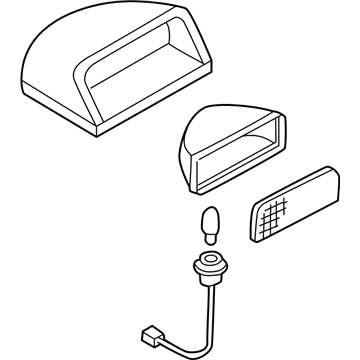 Nissan 26590-8J000 Lamp Assembly-Stop