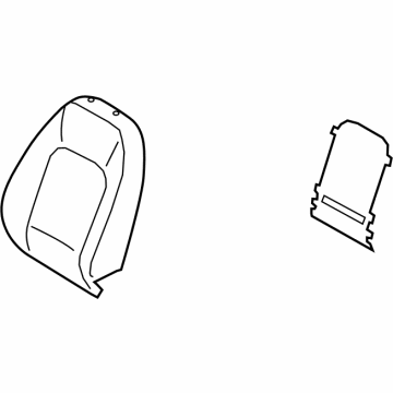 Hyundai 88460-J9010-SVA Front Right-Hand Seat Back Covering Assembly