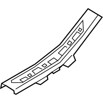 BMW 51-47-7-483-477 COVER STRIP, ENTRANCE REAR L
