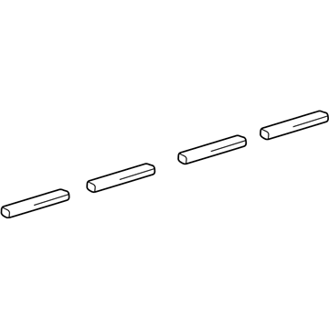 Lexus 75863-24010 Protector, Rocker Panel Moulding, NO.2