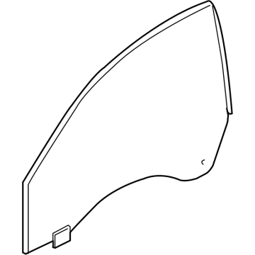 BMW 51-33-7-428-509 SIDE WINDOW, DOOR, LEFT FRON