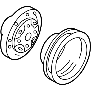 Ford F58Z6B321A Damper & Pulley