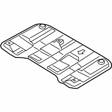 Kia 28795AT100 PROTECTOR-HEAT REAR