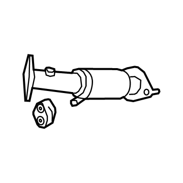 Kia 28610AT100 MUFFLER ASSY-FRONT