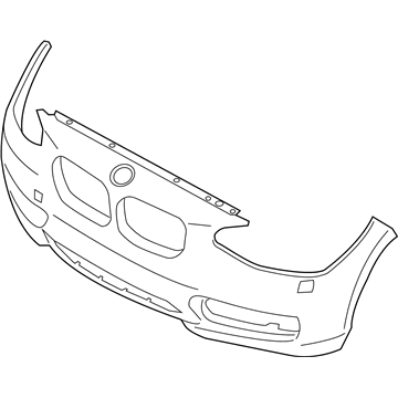 BMW 51-11-7-390-315 Panel, Bumper, Primed, Front