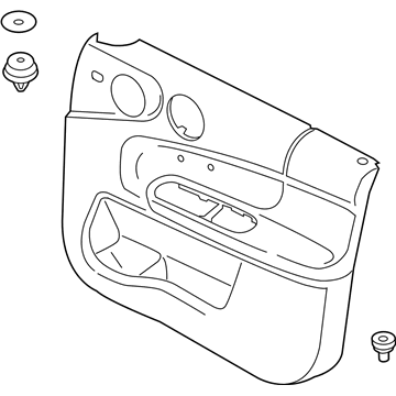 BMW 51-41-7-476-501 Door Trim Panel, Front Left