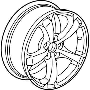 Acura 42700-TK4-A41 Disk, Aluminum Wheel (18X8J) (Tpms) (Aap St Mary'S)