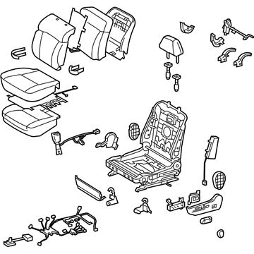 Lexus 71200-30P01-A0 Seat Assy, Front LH