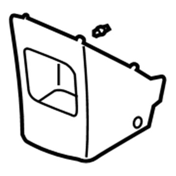 Honda 77310-SCV-A01ZA Cover Assy., Center (Lower) *NH167L* (GRAPHITE BLACK)