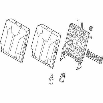Kia 89A30R5700MQV Back Assembly-3RD Seat, L