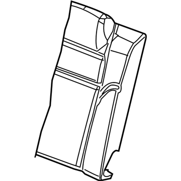 Mopar 5XH92DX9AA Rear Seat Back Cover Right
