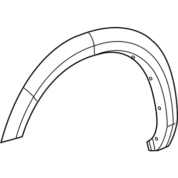 Mopar 1FV90RXFAF Molding-Wheel Opening Flare