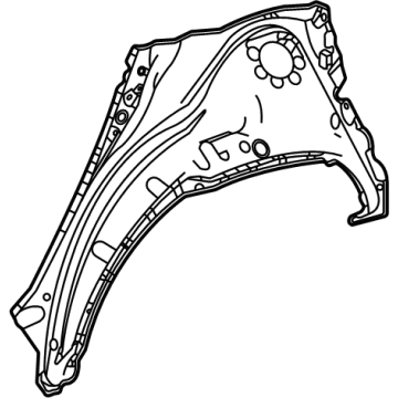 Lexus 61631-78030 PANEL, QUARTER WHEEL