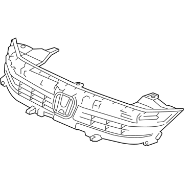 Honda 71121-TM8-G11 Base, Front Grille