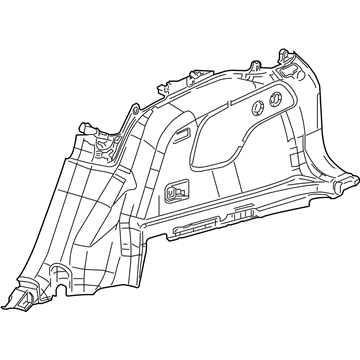 Mopar 1UD081C5AF Panel-Quarter Trim